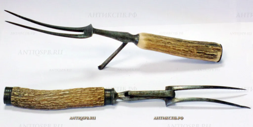 Вилки антикварные для мяса. Нач. ХХ века. Европа. №19588